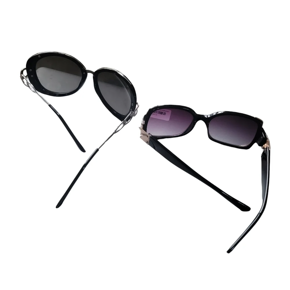 2 pairs of black and silver and black and gold sunglasses 50% Bundles of 2 or mo